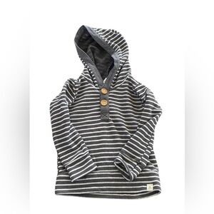 Lulu & Roo (Little Road & Co) striped hoodie in 6-12 months